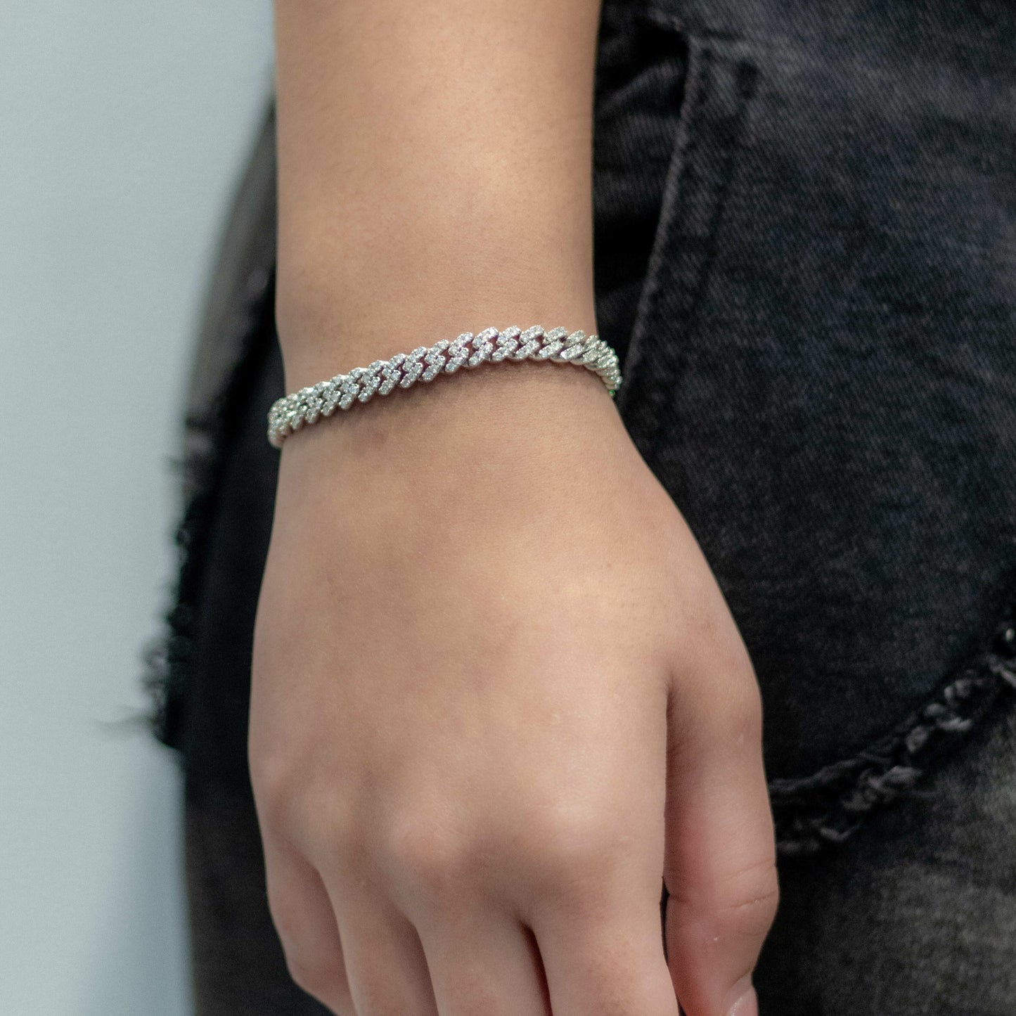 Moissanite 6mm Cuban Bracelet