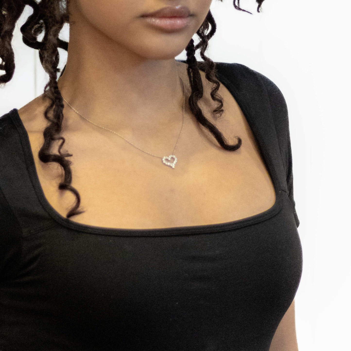 Moissanite Heart Necklace