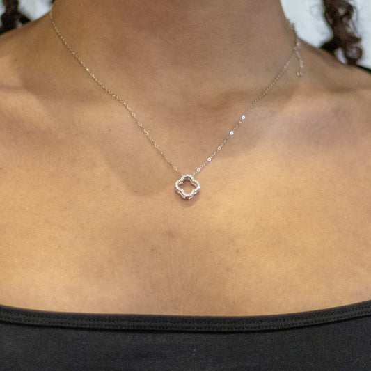 Moissanite Clover Necklace