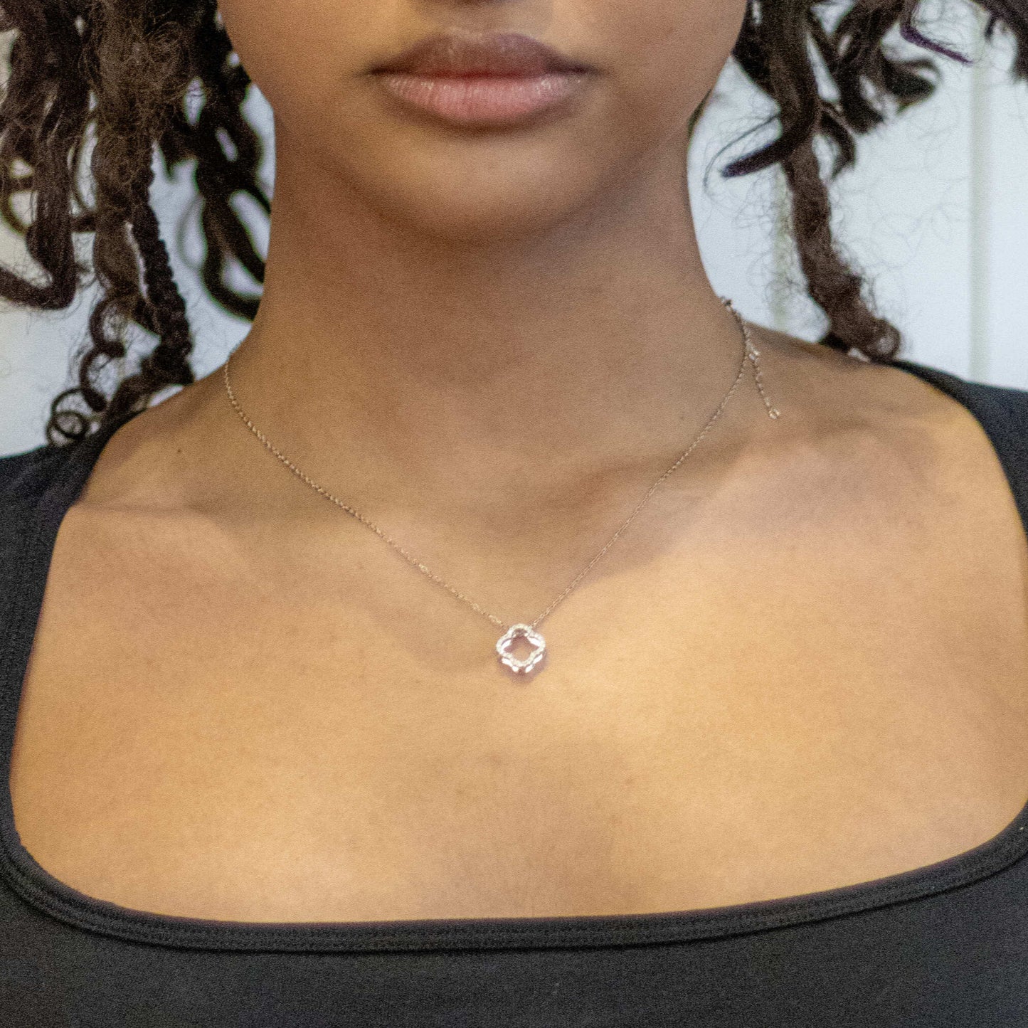 Moissanite Clover Necklace