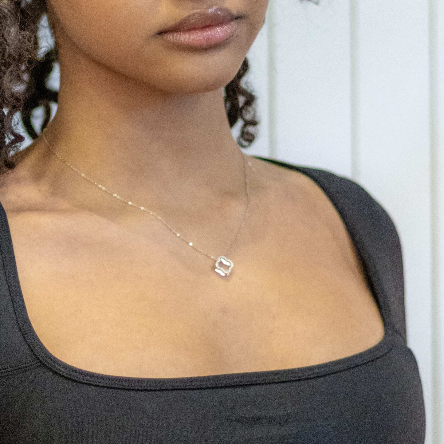 Moissanite Clover Necklace