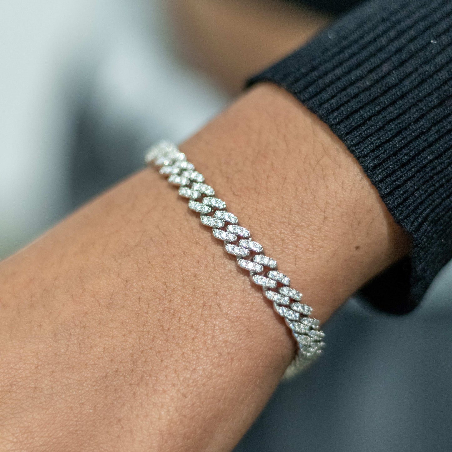 Moissanite 6mm Cuban Bracelet